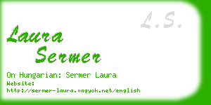 laura sermer business card